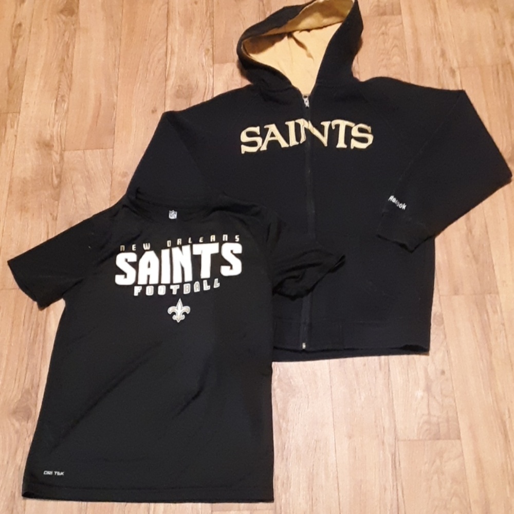 Boys Saints Football jacket & dri-fit tee NWOT